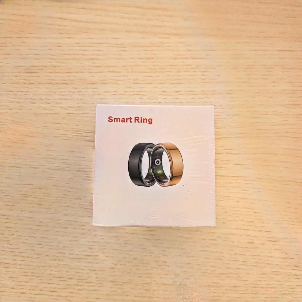 UNBRANDED Unisex Smart Ring Size 10 Gold Health Fitness Heart Rate Tracker NEW